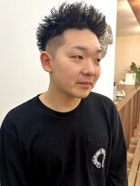 パークレーン アイス イヴェン(park lane ICI yeven)&nbsp;メンズカットシースルーマッシュハイライトスパイキーショート