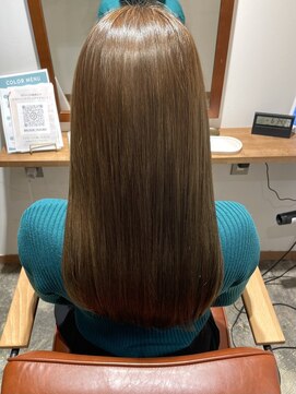 リジェール 鶴舞店 オリーブベージュカラー×髪質改善