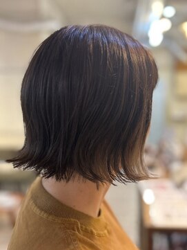 ヒラソル(girasol) 外はねボブ×インナーカラー