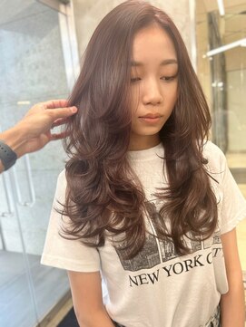 エッセンザ 梅田(ESSENZA) ラベンダーブラウン/海外風レイヤー/小顔/