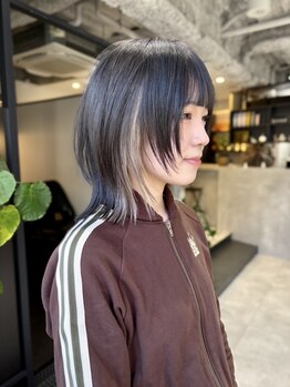 ノブレス ノアール(NOBLESSE NOIR)の写真/[カット+ケアブリーチカラー+超音波5stepTr￥17800]ダメージレスなハイトーンカラーのデザインが得意◎