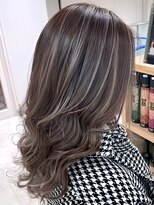 シャルムバイケンジ(Charm.by KENJE)&nbsp;30代40代50代外ハネミディアムレイヤー髪質改善酸性ストレート