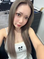 リゲルバイキング(Rigel by KING) ラベンダーグレージュ×ストレートエクステ