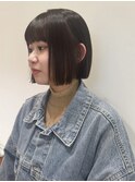 顎ラインボブ ミニボブ ボブレイヤー 前髪カット 顔まわりHR-173