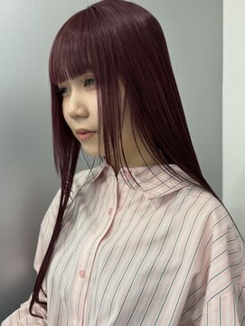 ワインレッド ／ ブリーチ1回 