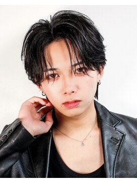 オーシャントーキョー ホワイト 原宿(OCEAN TOKYO WHITE) シースルーマッシュニュアンスパーマ黒髪韓国へア