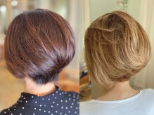 マリーズ(marry's)の雰囲気(お客様スタイル。シャンプー付メニューは炭酸シャワーサービス☆)