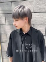 バディ 中野駅前店(BUDDY)&nbsp;メンズレイヤー/シルバー/メンズハイトーン/中野美容室