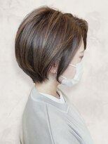 ビジョルノ つくばみどりの店(Begiorno) 透明感髪質改善カラー小顔艶感前下がりショートレイヤー