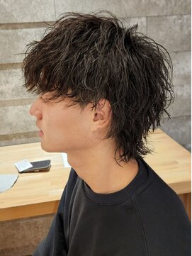 ニアウ 太田店(Niau) MEN’S HAIR/波巻きツイストスパイラル/リバースセンターパート