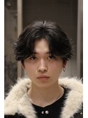 心斎橋スパイラルパーマ波巻きフェザーマッシュ