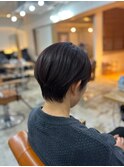 ゼロテクで快適カラー♪大人ショート×チェスナットブラウン