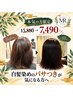 【白髪染め・経絡スパ&毛髪ケアTr】1万円相当ホームケア付
