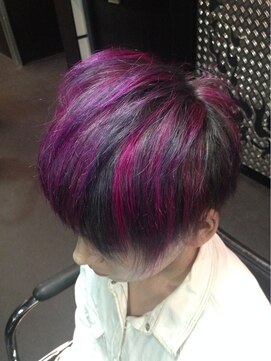 無料ダウンロードヘアカラー 紫 メッシュ メンズ 自由 髪型 コレクション