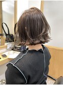 〈清澄白河 半個室〉切りっぱなしボブ/オリーブベージュ