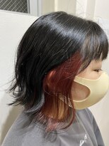 ルー(loup)&nbsp;インナーカラー/イヤリングカラー/ダブルカラー/ピンク/外ハネ