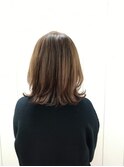 艶感♪髪質改善カラー大人可愛いグレージュハイライトミディアム