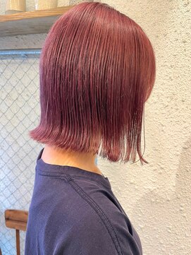 マジコ 下北沢本店(Magico) ダブルカラーピンクベージュケアブリーチハイトーン髪質改善