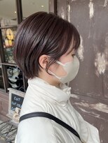 ヘアースタジオ エフ(Hair studio f) チョコブラウン×丸みショートby平松