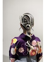 ビエン(bien)&nbsp;☆卒業式　タイト　ローポニー　水引き　金箔☆