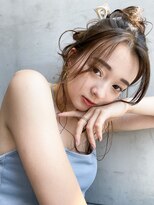 アイティーバイアルバム 下北沢店(IT by ALBUM)&nbsp;後ろでラフアレンジ_大人ガーリーチョコレートプリカール_59125