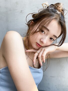 アイティーバイアルバム 下北沢店(IT by ALBUM) 後ろでラフアレンジ_大人ガーリーチョコレートプリカール_59125