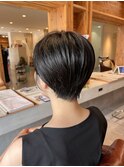 20代30代40代小顔ハンサムショートアッシュブルーブラック