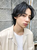 スーハ 恵比寿(SUUHA)&nbsp;センターパートマッシュウルフ×ウェット仕上げミディアムパーマ