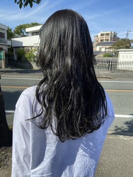 ミリ 久留米(miri..) haru  ブルーブラック　地毛風カラー　久留米