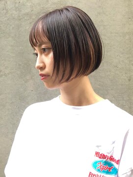 マックス フォー ヘアー(MAX FOR HAIR) 綺麗なラインのボブ×インナーカラー◎