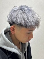 アリープパロット(ALEAP parrot)&nbsp;メンズ/ツイストパーマ/シルバーアッシュ【ALEAP parrot/多賀】