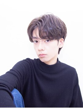 メノン(Menon) コンマヘア　カルマパーマ　韓国マッシュ