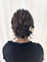 サクララ(Sakura la)&nbsp;ボブふわふわアップヘア参列ヘア/お呼ばれヘア/結婚式