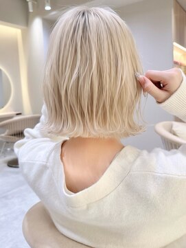 サンド 名古屋(sand) ボブ/レイヤーカット/髪質改善/ウェットヘア/オリーブベージュ