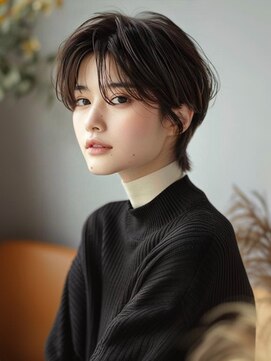 アルトリスト(Altruist Aging×HAIR&SPA) ★暗めカラーグランマッシュフェイスフレーミングデザインカラー