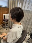 グレージュアッシュグレージュショートカット
