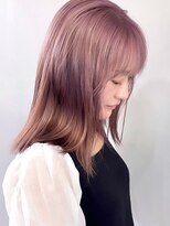 シャロン(SHARON)&nbsp;【SHARON】外ハネミディ×ピンクベージュ