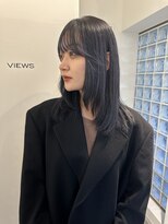 ビューズ(VIEWS)&nbsp;レイヤーカット/ネイビーカラー/ニュアンスカラー/表参道