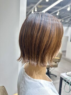 アミリー ひたち野うしく店(Amily) 外ハネボブハイライトバレイヤージュダブルカラー30代40代