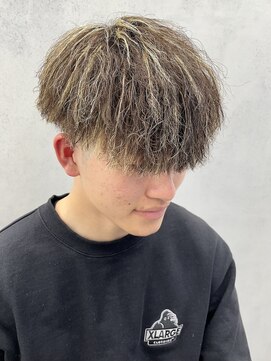 ルースト 西院店(ROOST) パイルツイスト×金メッシュ