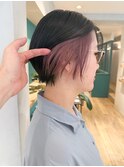 【堀惠】インナーカラーラベンダーピンク吉祥寺20代30代40代