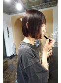 切りっぱなしボブ