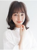 レイヤーカットハイライトカラー薄めバング結べるボブ美髪