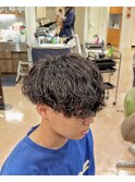 シャドウパーマ波巻きパーマメンズパーマツイスパ