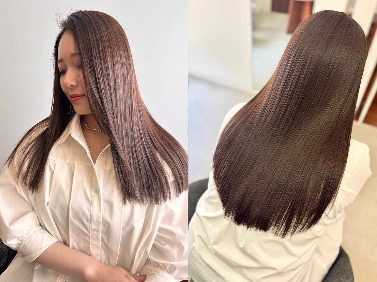 【春キャンペーン/新規平日限定】似合わせカット＋透明感カラー\9900→\7700