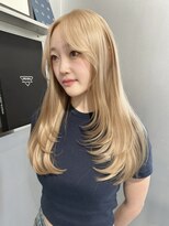 ペレ アネックス 大阪梅田茶屋町店(PELE ANNEX)&nbsp;くびれヘア/アプリコットオレンジ/夏のヘアアレンジ/梅田