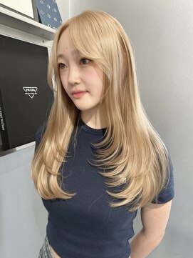 ペレ アネックス 大阪梅田茶屋町店(PELE ANNEX) くびれヘア/アプリコットオレンジ/夏のヘアアレンジ/梅田