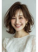 外ハネボブ×ショコラブラウンで愛され女子に【夙川/苦楽園】