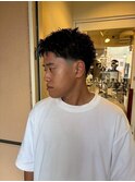 men's/メンズ/スパイキーショート/フェード/ニュアンスパーマ