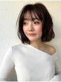 ふんわりボブ×ダークアッシュ/似合わせカット/小顔ヘアp大宮